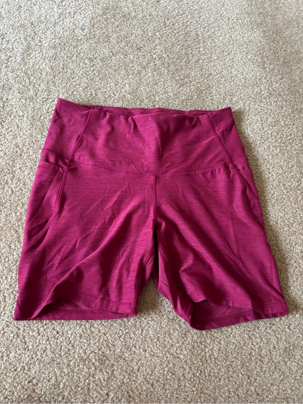 all in motion Magenta High-Rise Bike Shorts
